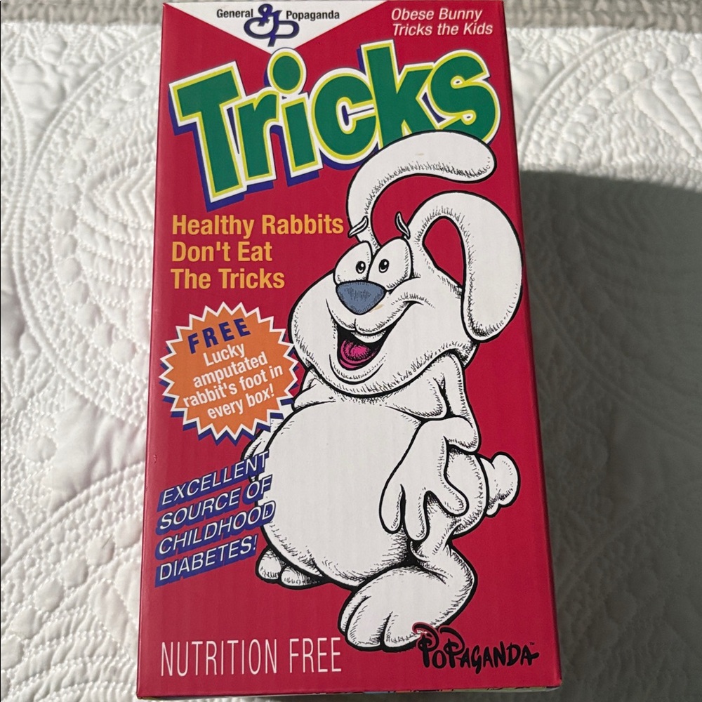 Tricky The Obese Rabbit Vinyl Figure Cereal Killers Series - Ron English New